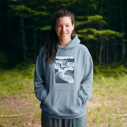 Niagara Falls Modern Hoodie Adventure and Outdoors Themed Hoodie