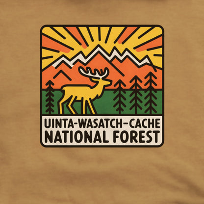 Uinta-Wasatch-Cache National Forest Hoodie Adventure and Outdoors Themed Hoodie