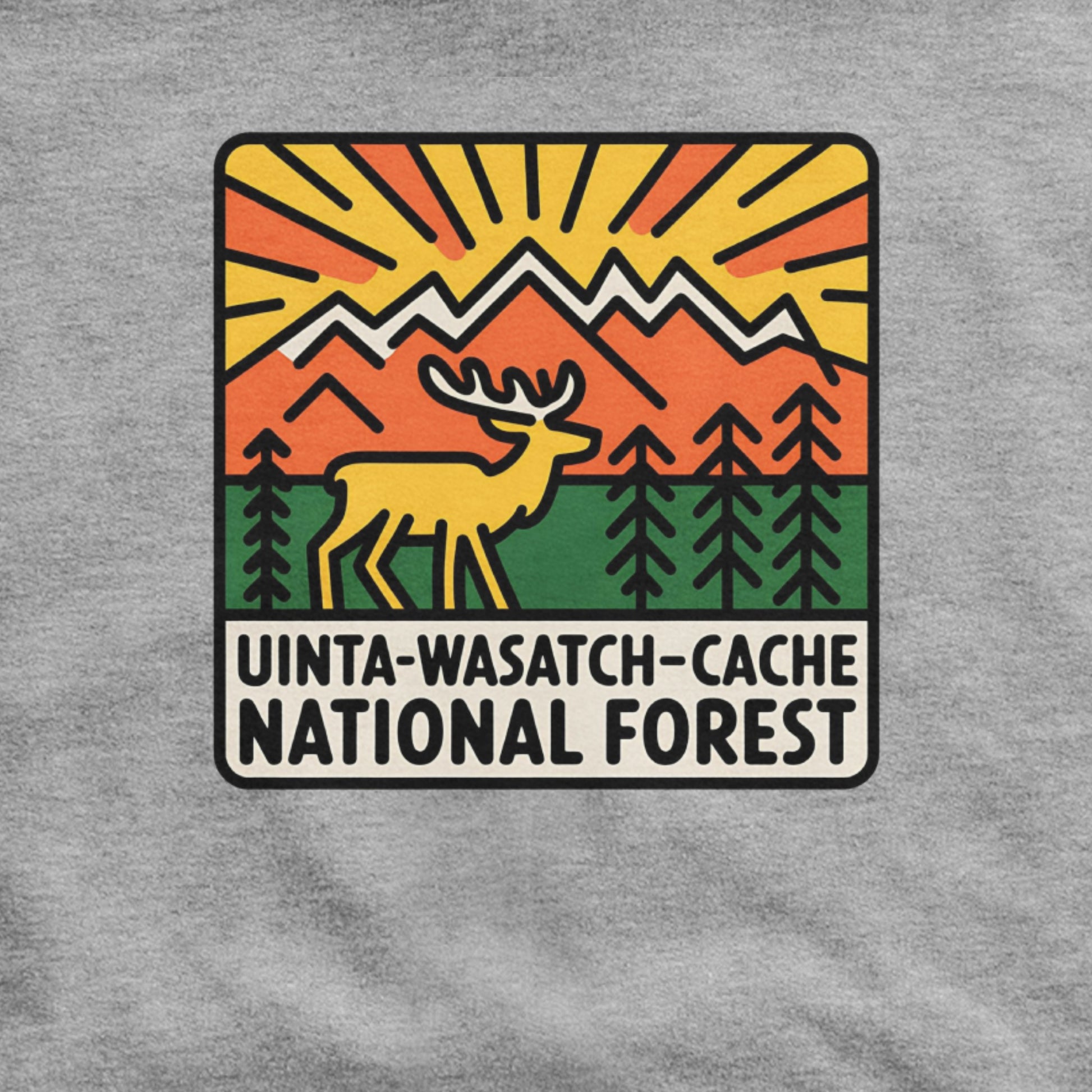 Uinta-Wasatch-Cache National Forest Hoodie Adventure and Outdoors Themed Hoodie