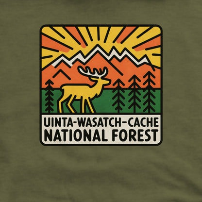 Uinta-Wasatch-Cache National Forest Hoodie Adventure and Outdoors Themed Hoodie