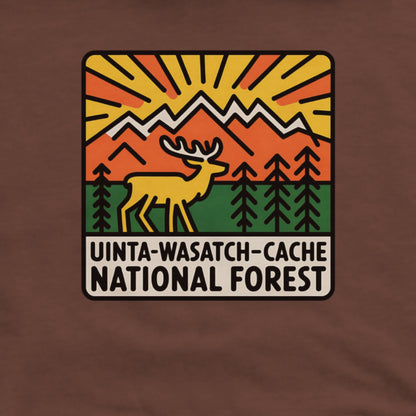 Uinta-Wasatch-Cache National Forest Hoodie Adventure and Outdoors Themed Hoodie