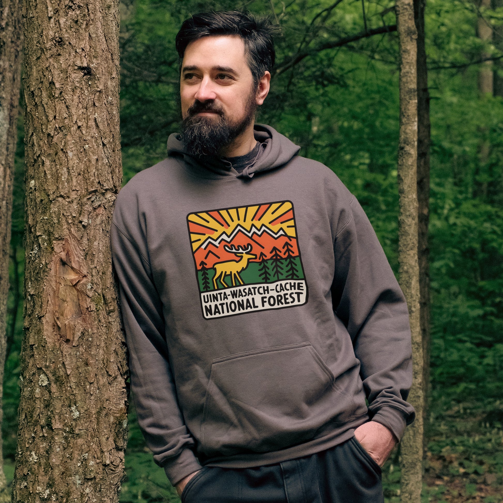 Uinta-Wasatch-Cache National Forest Hoodie Adventure and Outdoors Themed Hoodie