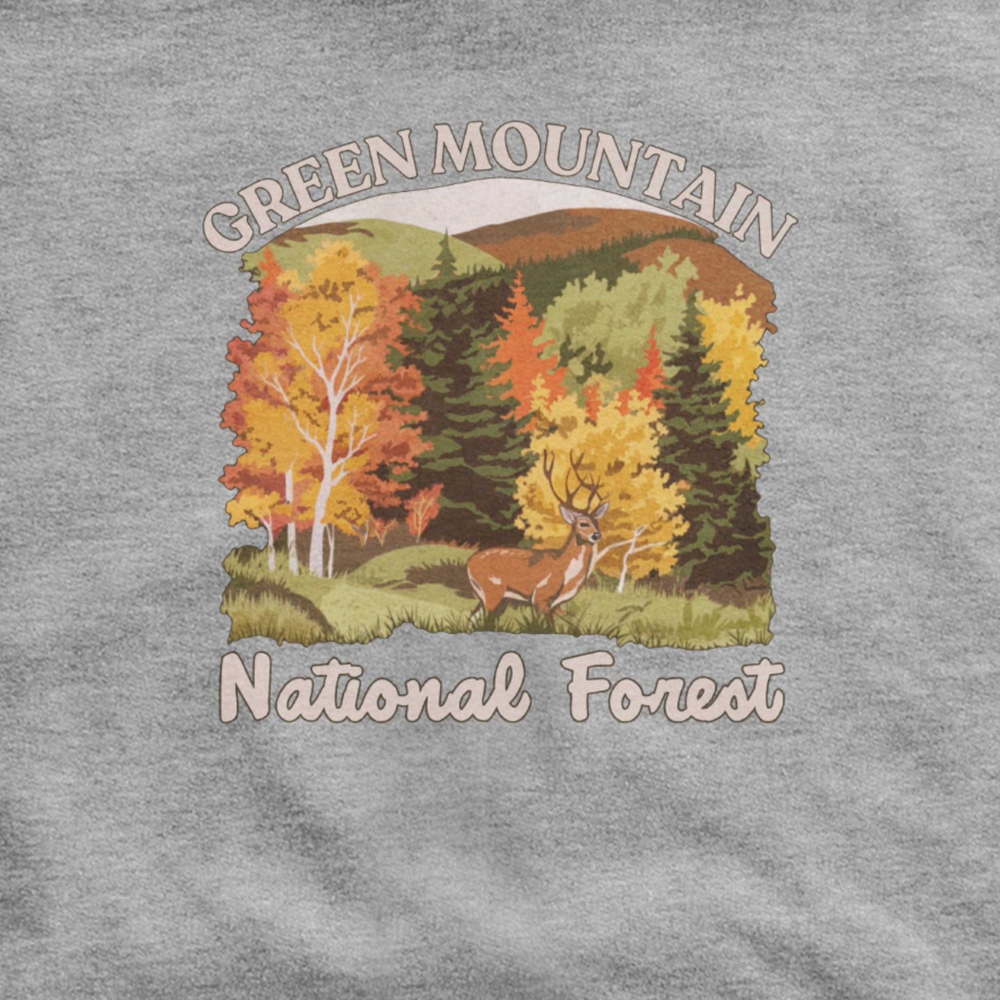 Green Mountain National Forest Hoodie Adventure and Outdoors Themed Hoodie