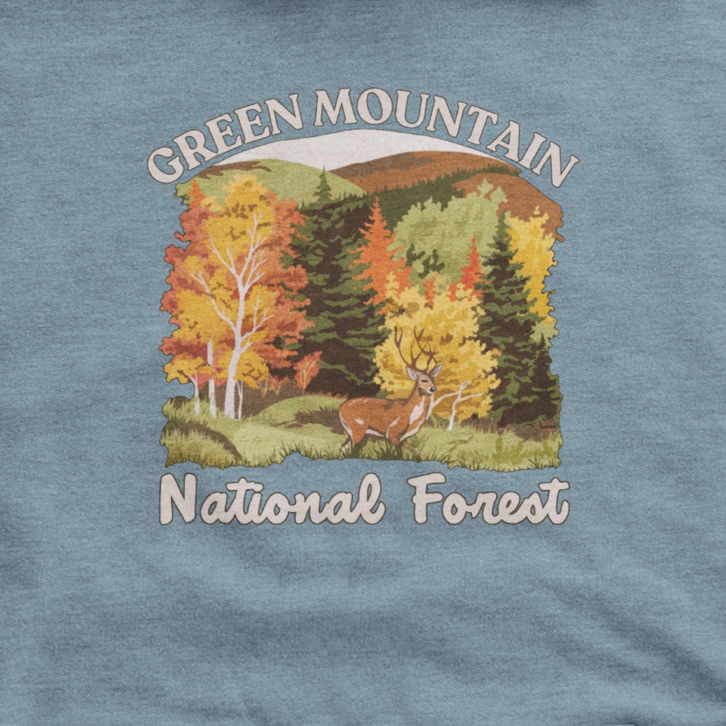 Green Mountain National Forest Hoodie Adventure and Outdoors Themed Hoodie