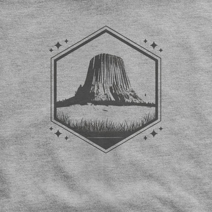 Devil's Tower Wyoming Hoodie Adventure and Outdoors Themed Hoodie