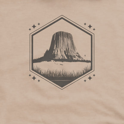 Devil's Tower Wyoming Hoodie Adventure and Outdoors Themed Hoodie