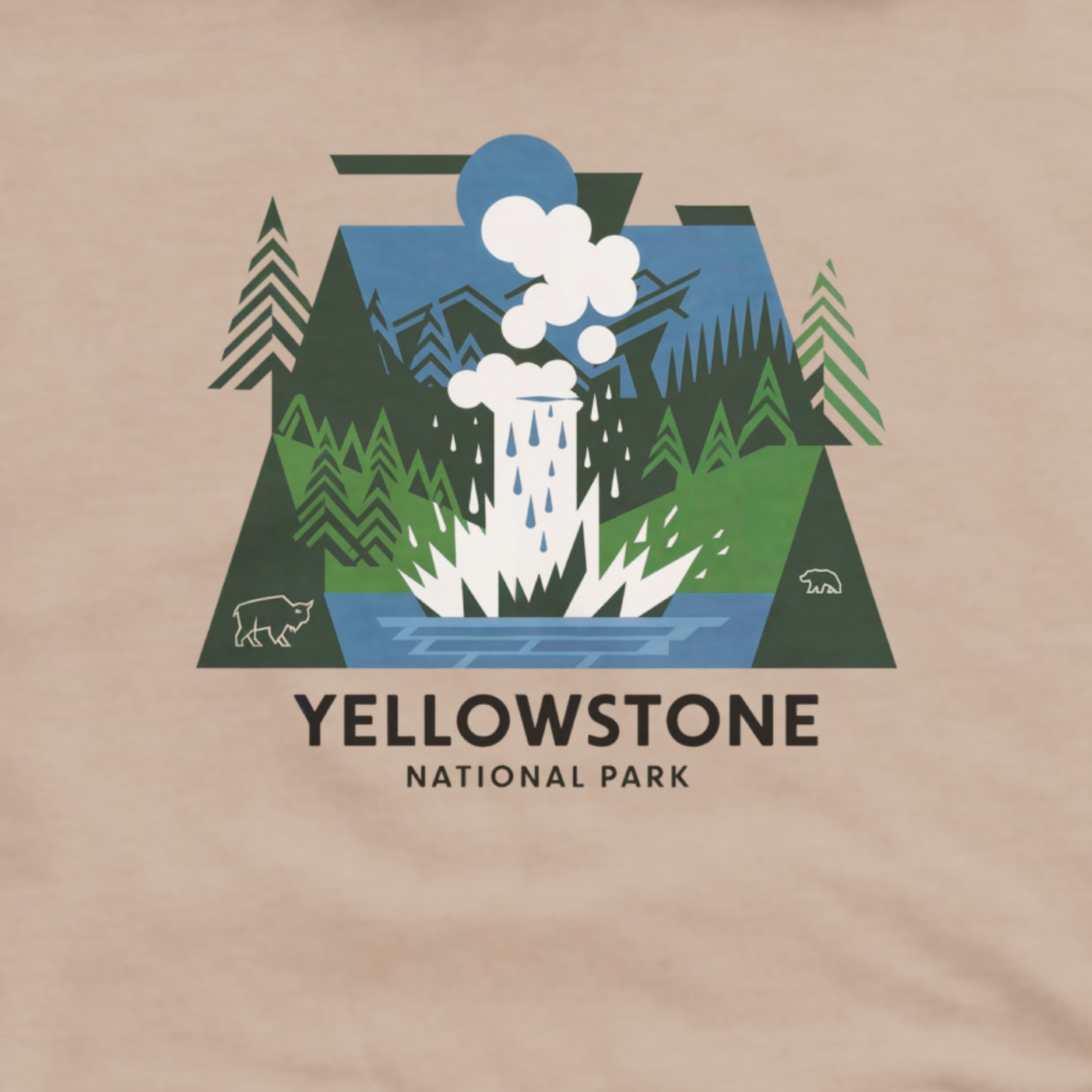 Yellowstone National Park Hoodie Adventure and Outdoors Themed Hoodie