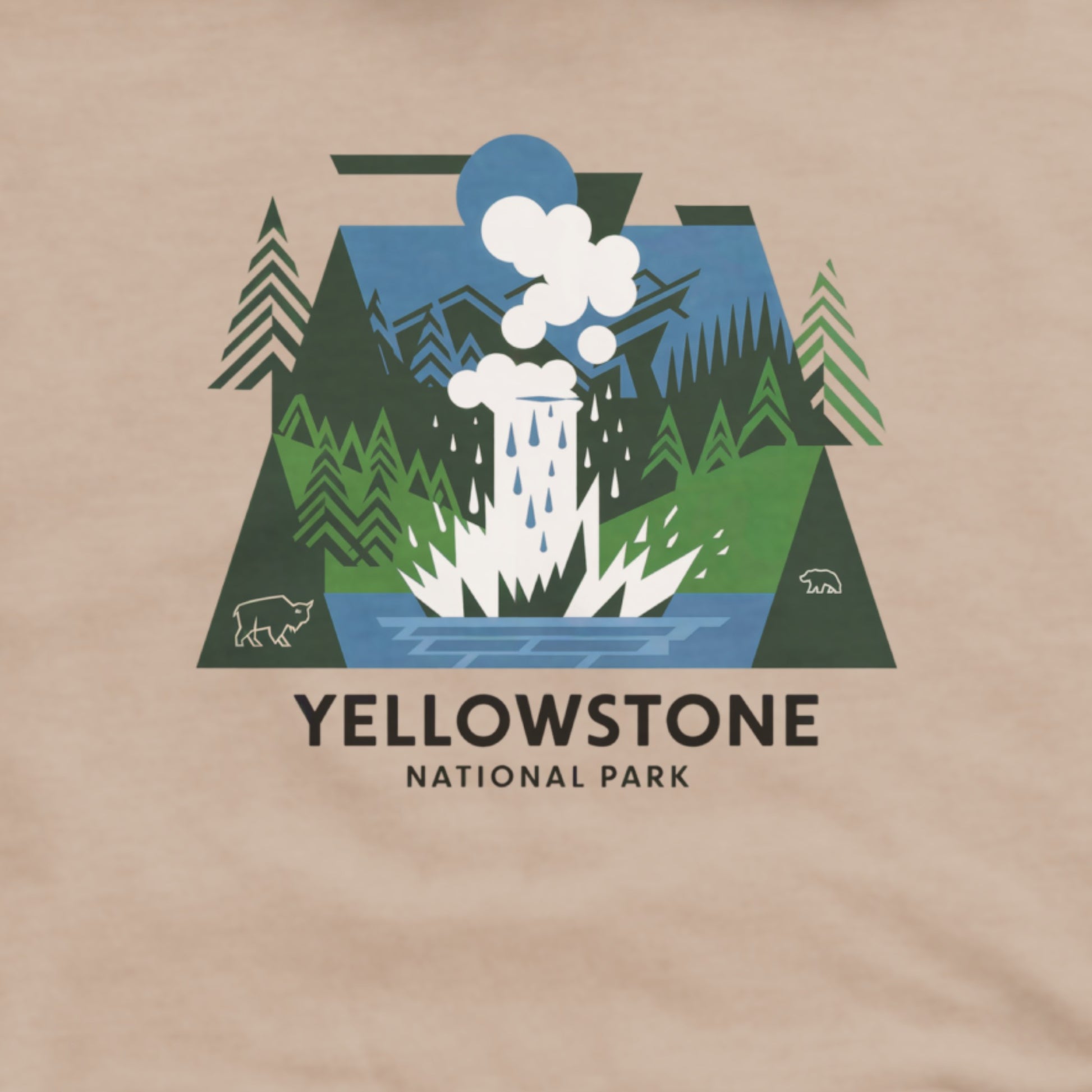 Yellowstone National Park Hoodie Adventure and Outdoors Themed Hoodie