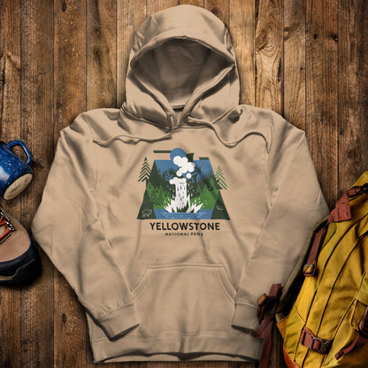 Yellowstone National Park Hoodie Sand Adventure and Outdoors Themed Hoodie