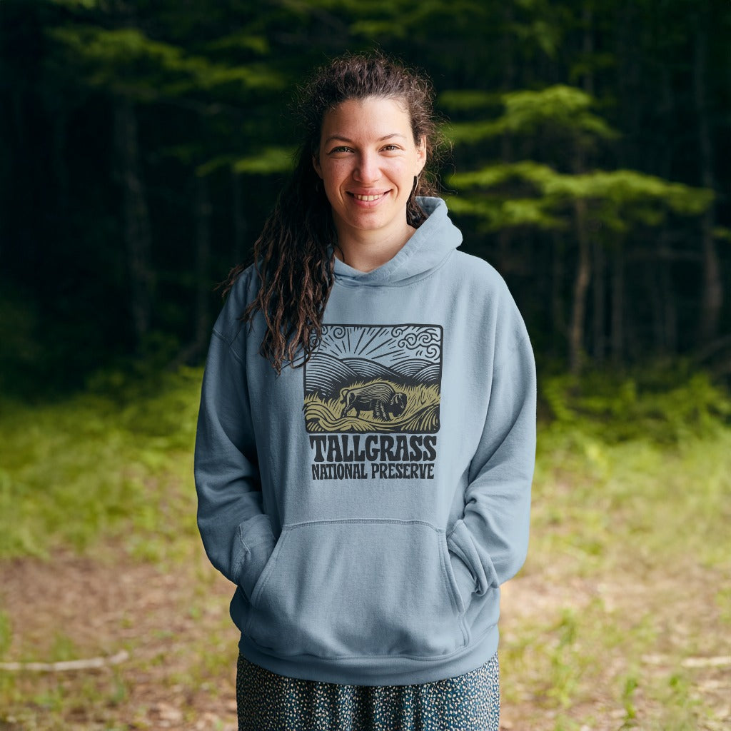 Tallgrass Prairie National Preserve Hoodie Adventure and Outdoors Themed Hoodie