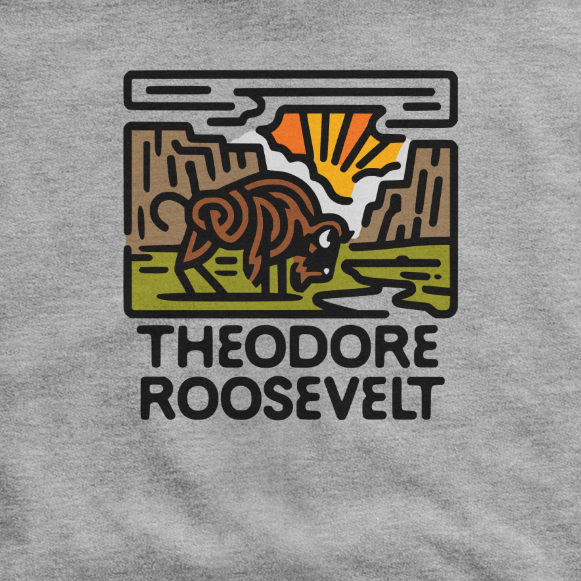 Theodore Roosevelt National Park Hoodie Adventure and Outdoors Themed Hoodie