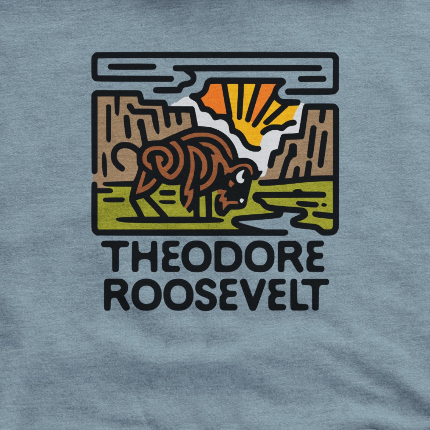 Theodore Roosevelt National Park Hoodie Adventure and Outdoors Themed Hoodie