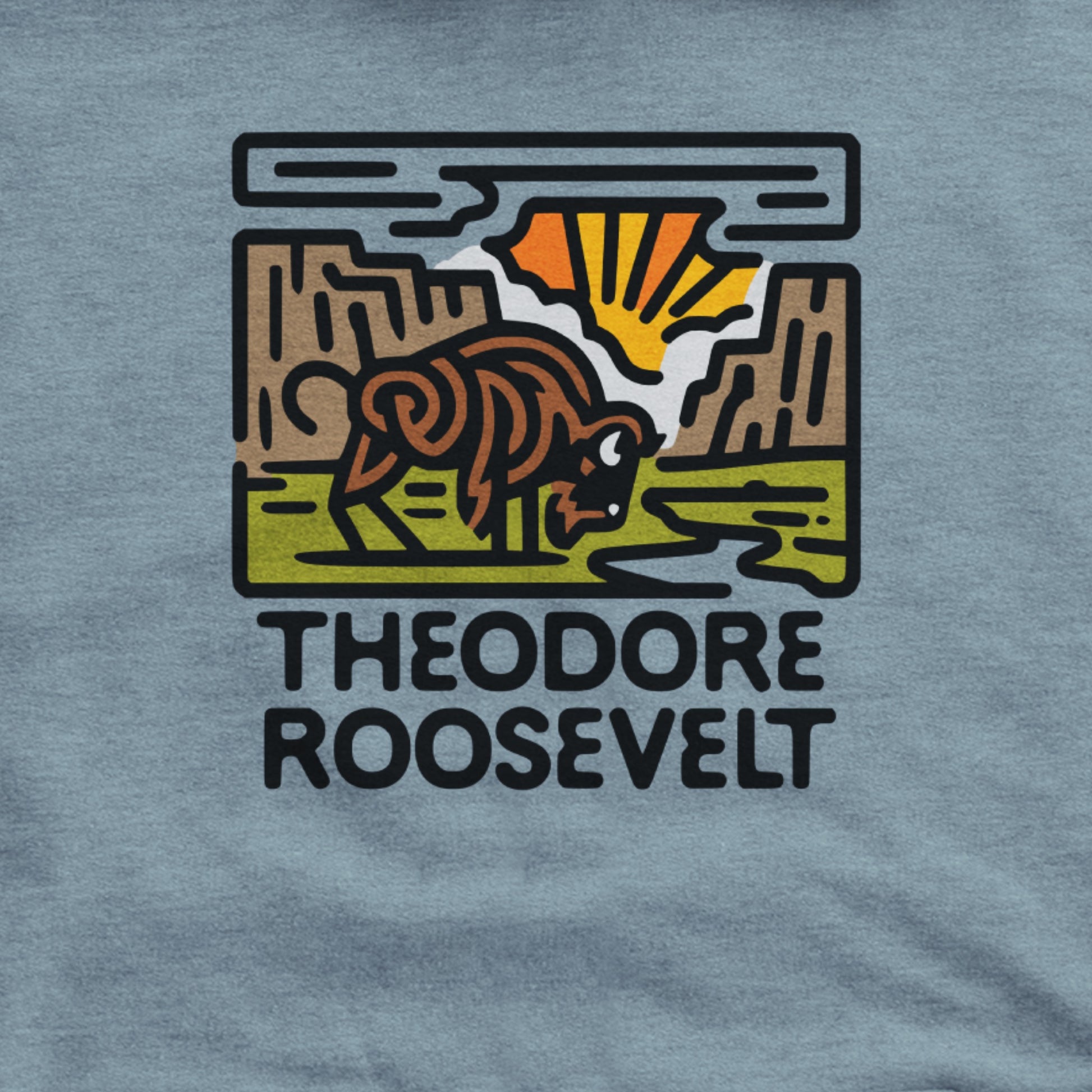 Theodore Roosevelt National Park Hoodie Adventure and Outdoors Themed Hoodie
