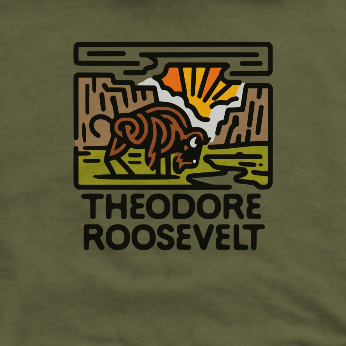 Theodore Roosevelt National Park Hoodie Adventure and Outdoors Themed Hoodie