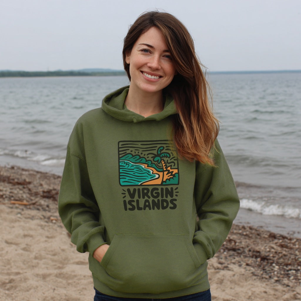 Virgin Islands National Park Hoodie Adventure and Outdoors Themed Hoodie