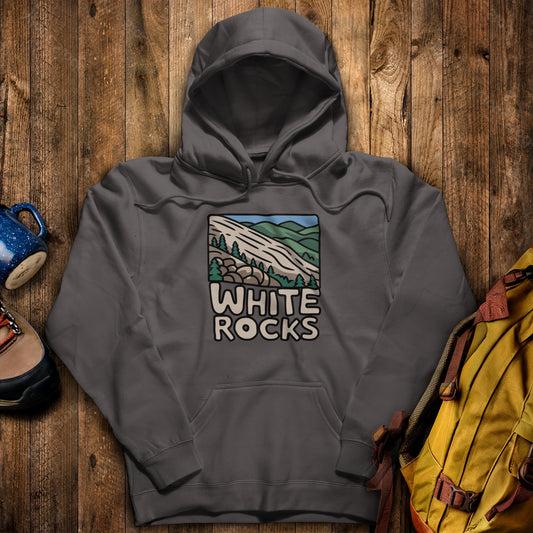 White Rocks National Recreation Area Hoodie Charcoal Adventure and Outdoors Themed Hoodie
