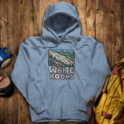White Rocks National Recreation Area Hoodie Stone Blue Adventure and Outdoors Themed Hoodie