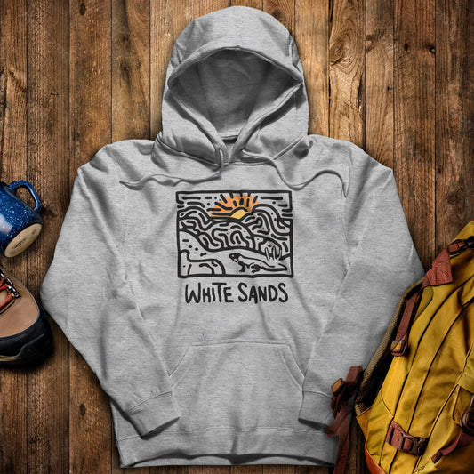 White Sands National Park Hoodie Sport Grey Adventure and Outdoors Themed Hoodie