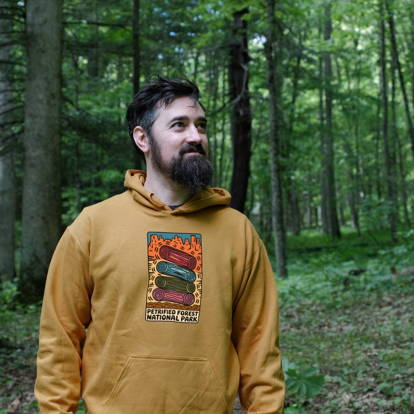 Petrified Forest National Park Logs Hoodie Adventure and Outdoors Themed Hoodie