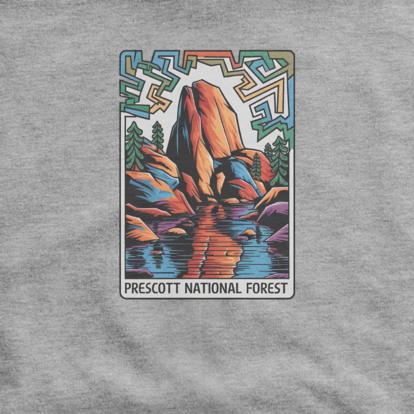 Prescott National Forest Hoodie Adventure and Outdoors Themed Hoodie