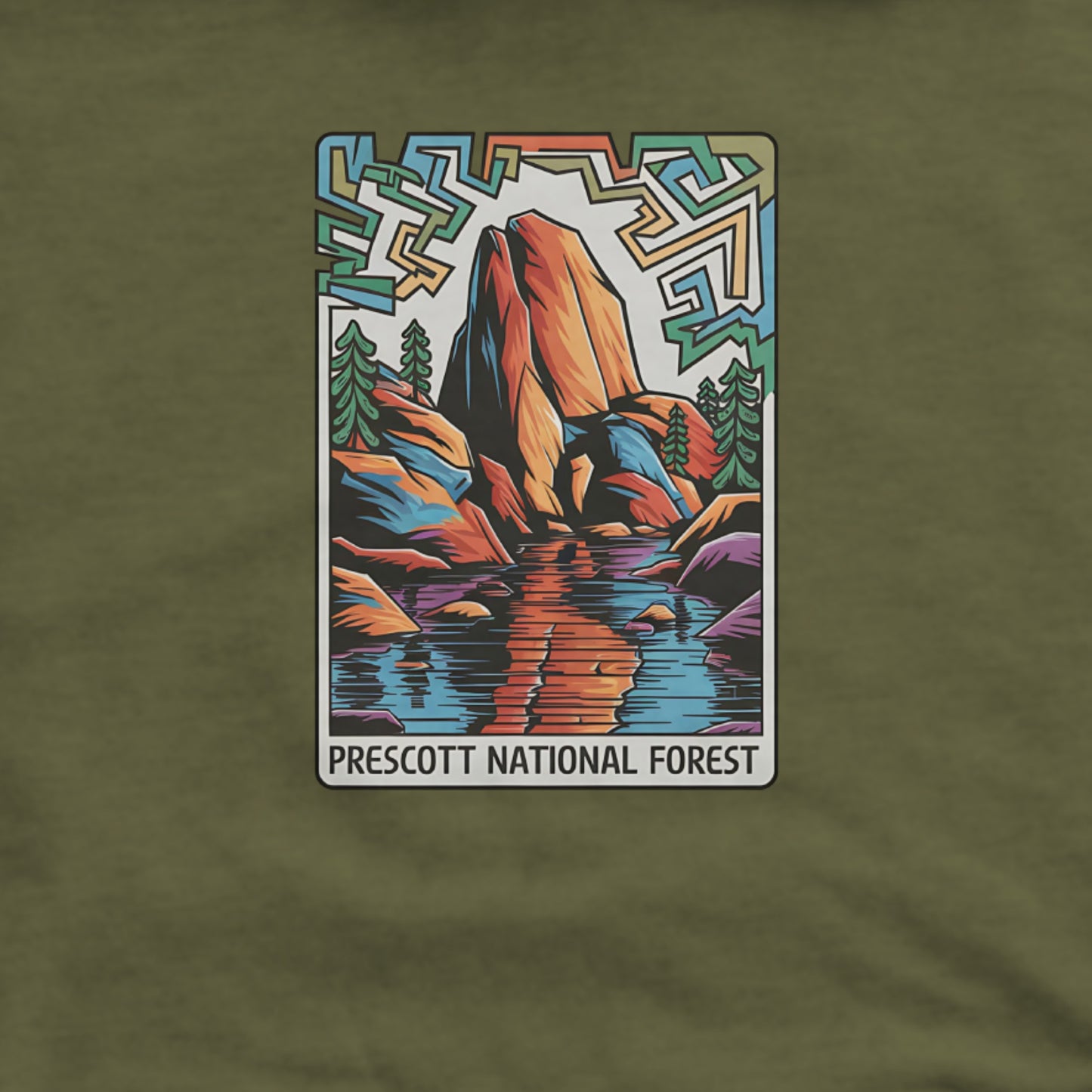 Prescott National Forest Hoodie Adventure and Outdoors Themed Hoodie