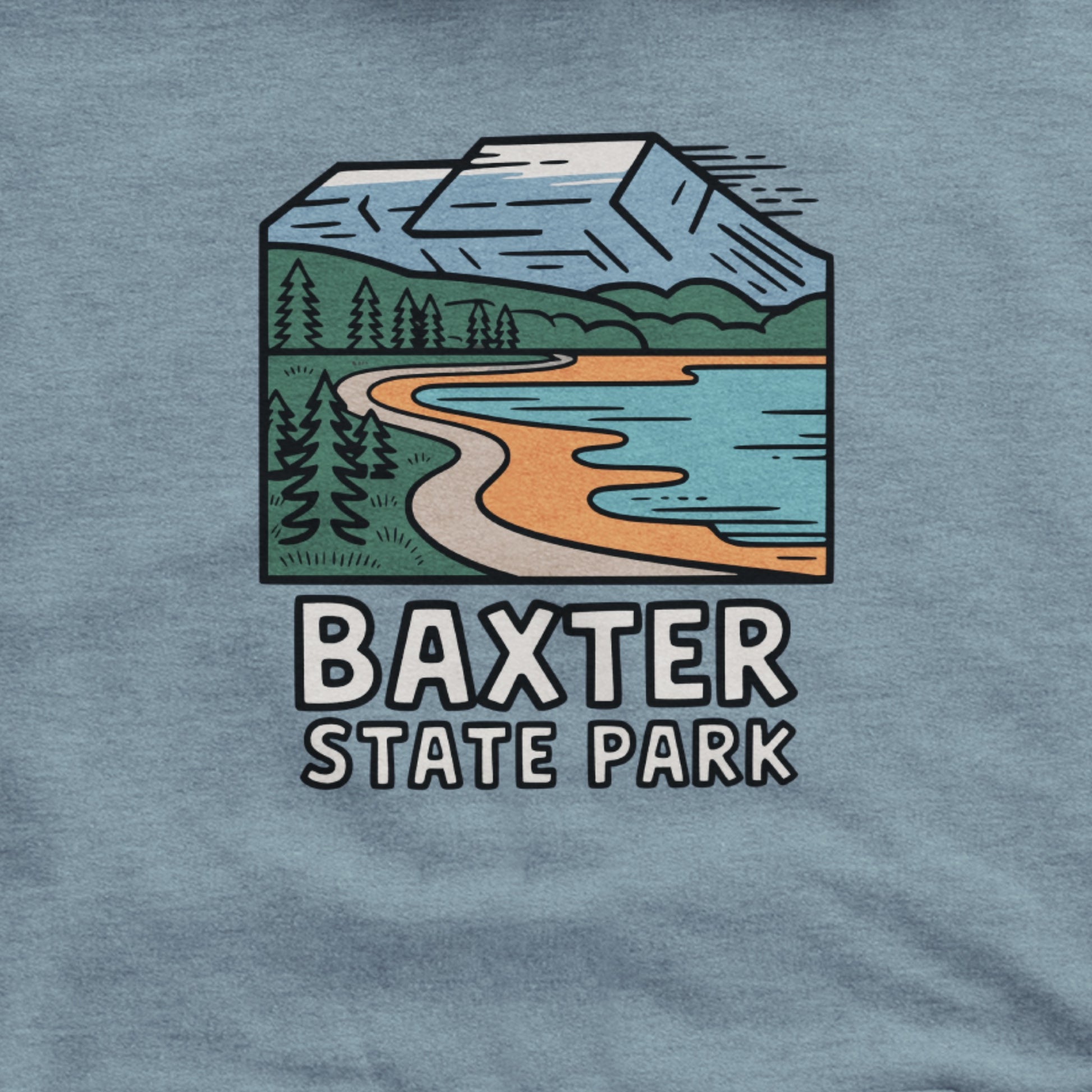 Baxter State Park Hoodie Adventure and Outdoors Themed Hoodie