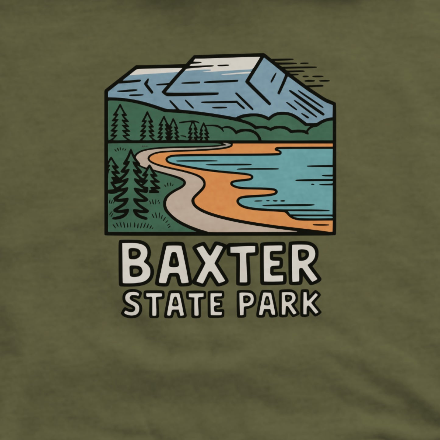 Baxter State Park Hoodie Adventure and Outdoors Themed Hoodie