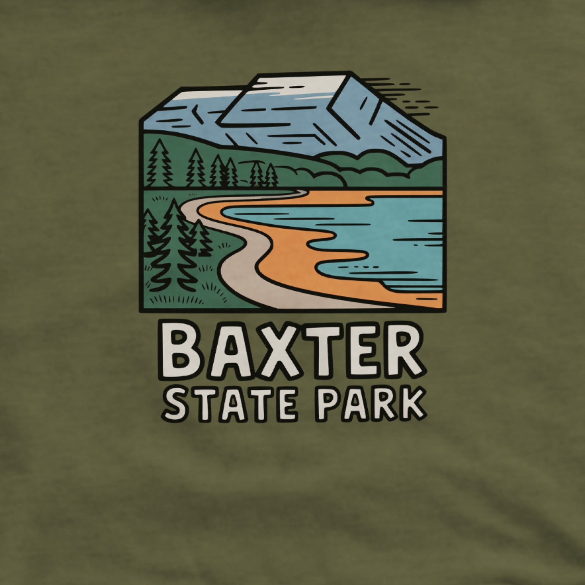 Baxter State Park Hoodie Adventure and Outdoors Themed Hoodie