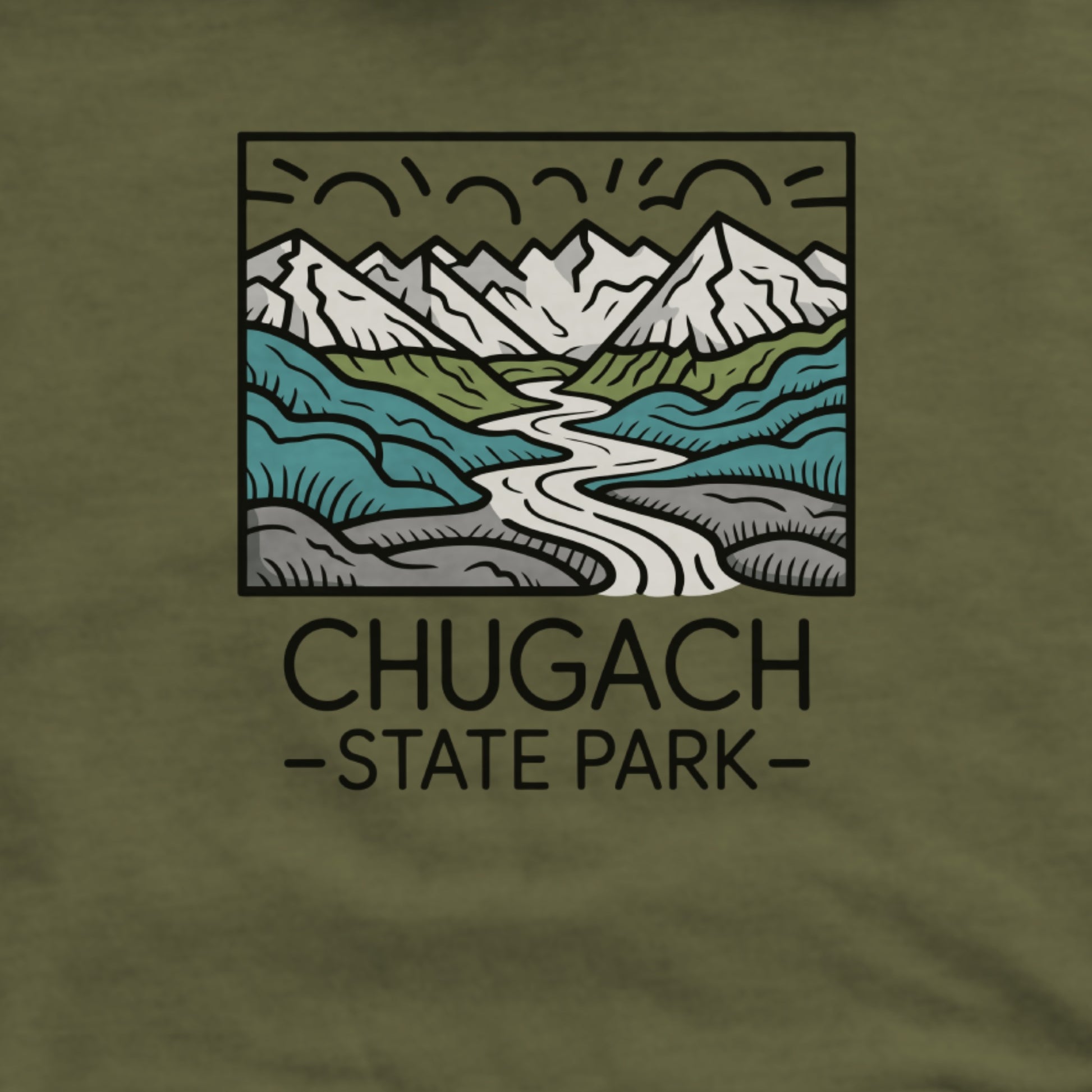 Chugach State Park Hoodie Adventure and Outdoors Themed Hoodie