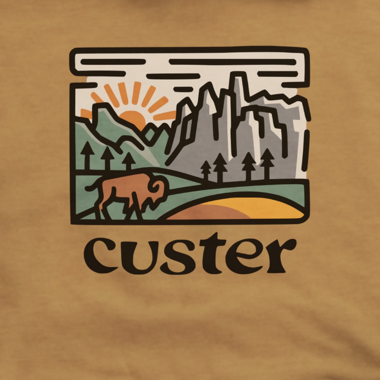 Custer State Park Hoodie Adventure and Outdoors Themed Hoodie