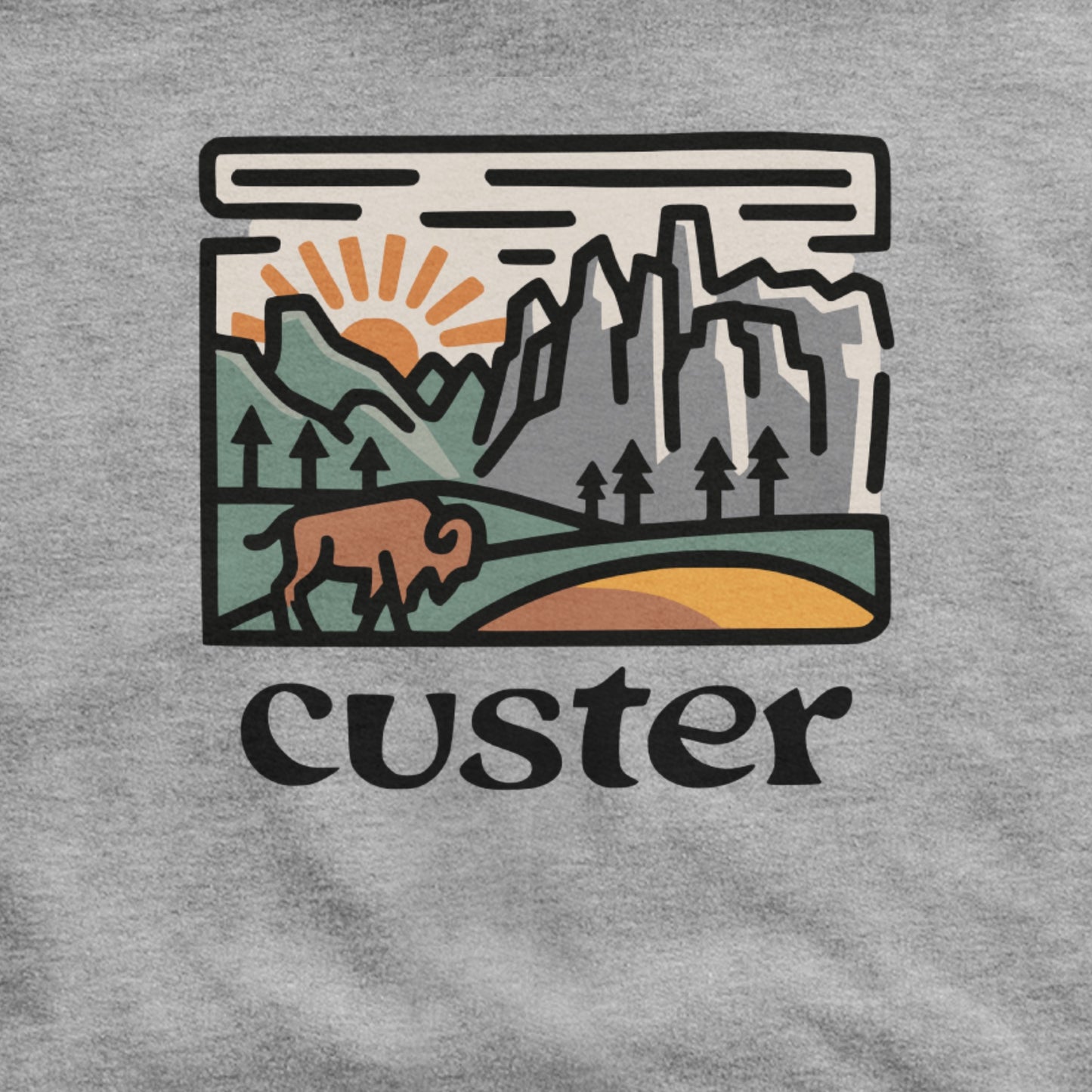 Custer State Park Hoodie Adventure and Outdoors Themed Hoodie