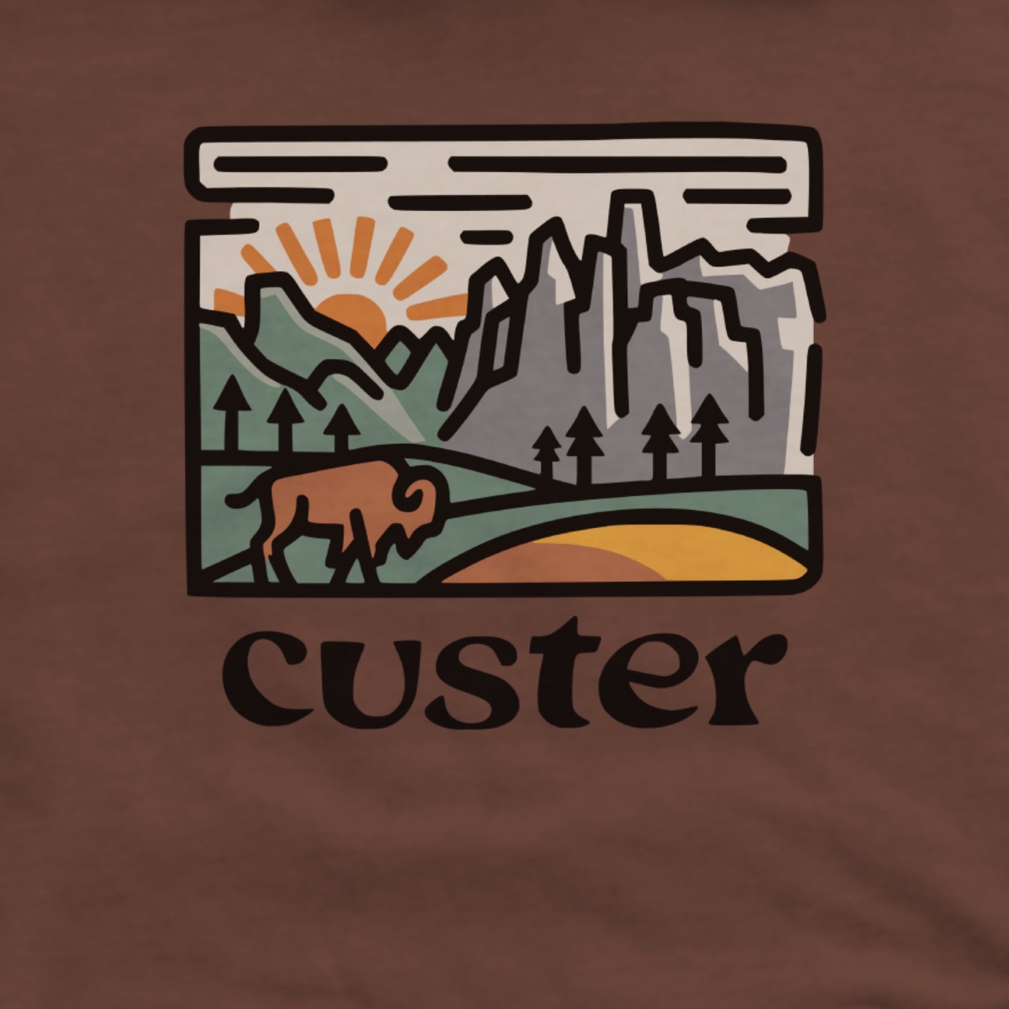 Custer State Park Hoodie Adventure and Outdoors Themed Hoodie