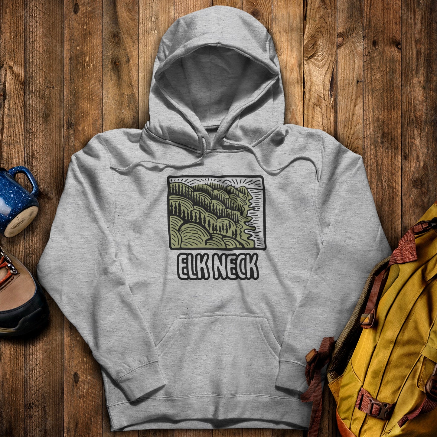 Elk Neck State Forest Hoodie Sport Grey Adventure and Outdoors Themed Hoodie