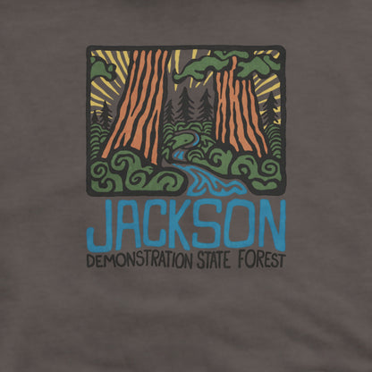 Jackson Demonstration State Forest Hoodie Adventure and Outdoors Themed Hoodie