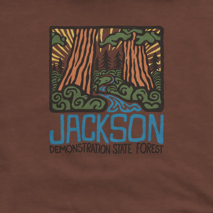 Jackson Demonstration State Forest Hoodie Adventure and Outdoors Themed Hoodie