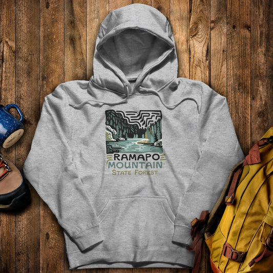 Ramapo Mountain State Forest Hoodie Sport Grey Adventure and Outdoors Themed Hoodie