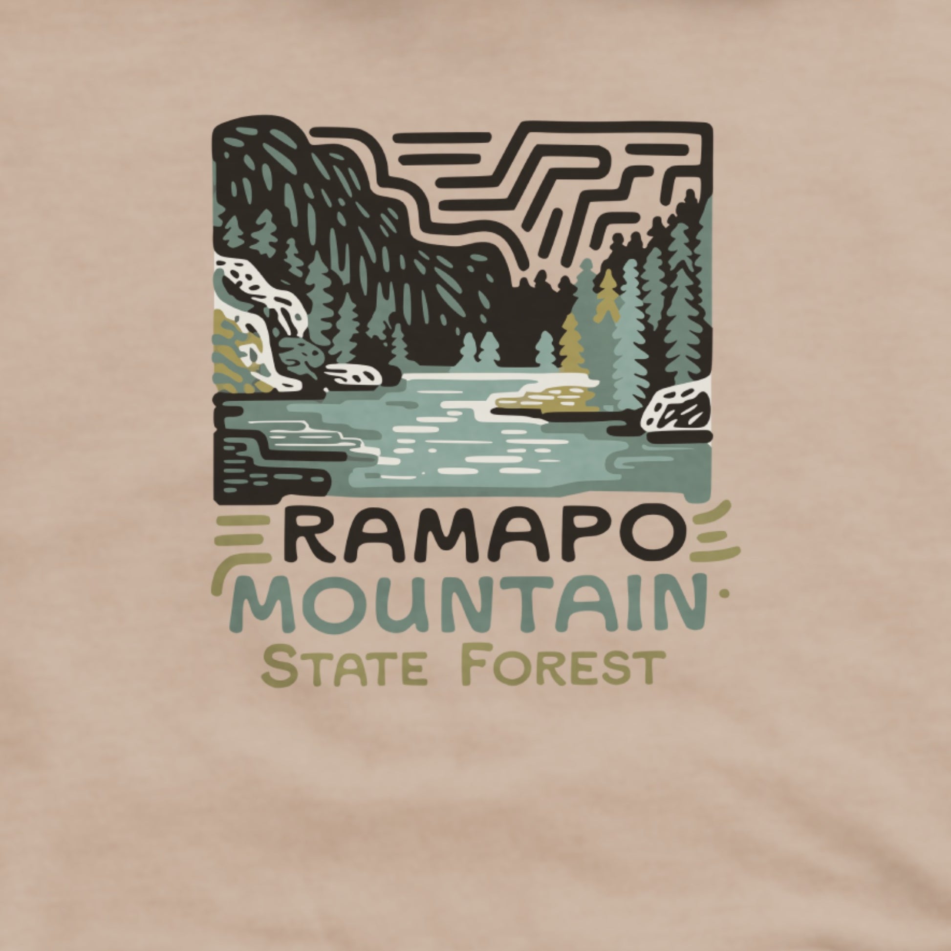 Ramapo Mountain State Forest Hoodie Adventure and Outdoors Themed Hoodie