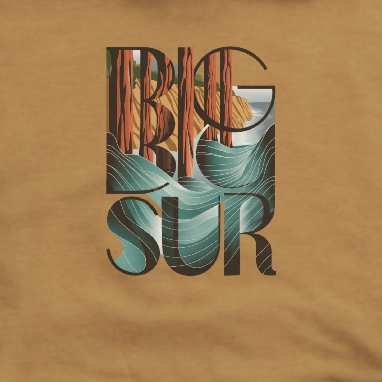 Big Sur State Park Hoodie Adventure and Outdoors Themed Hoodie