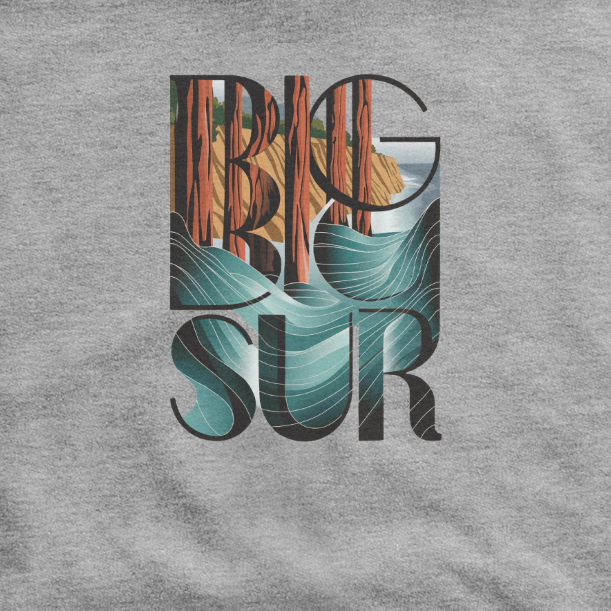 Big Sur State Park Hoodie Adventure and Outdoors Themed Hoodie