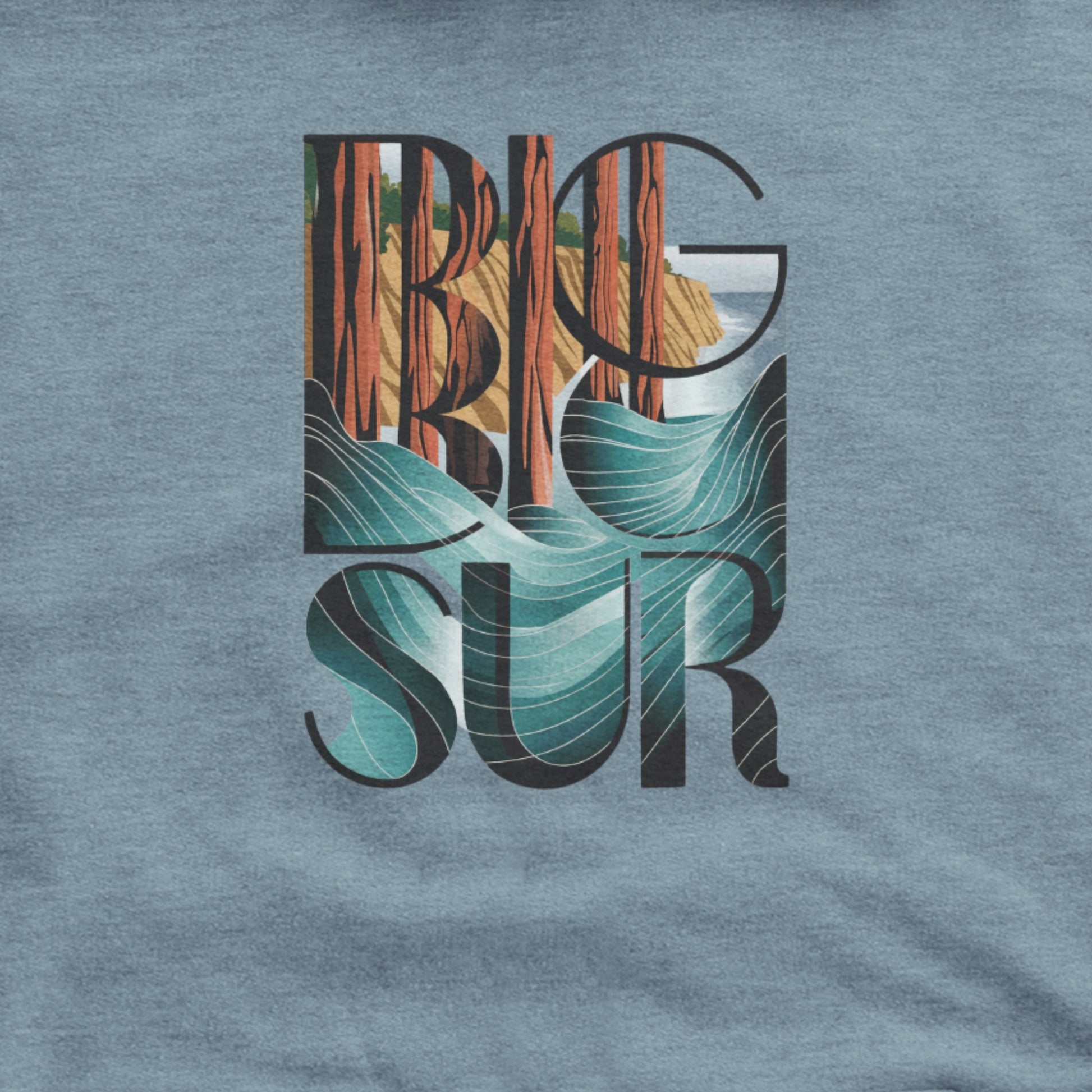 Big Sur State Park Hoodie Adventure and Outdoors Themed Hoodie