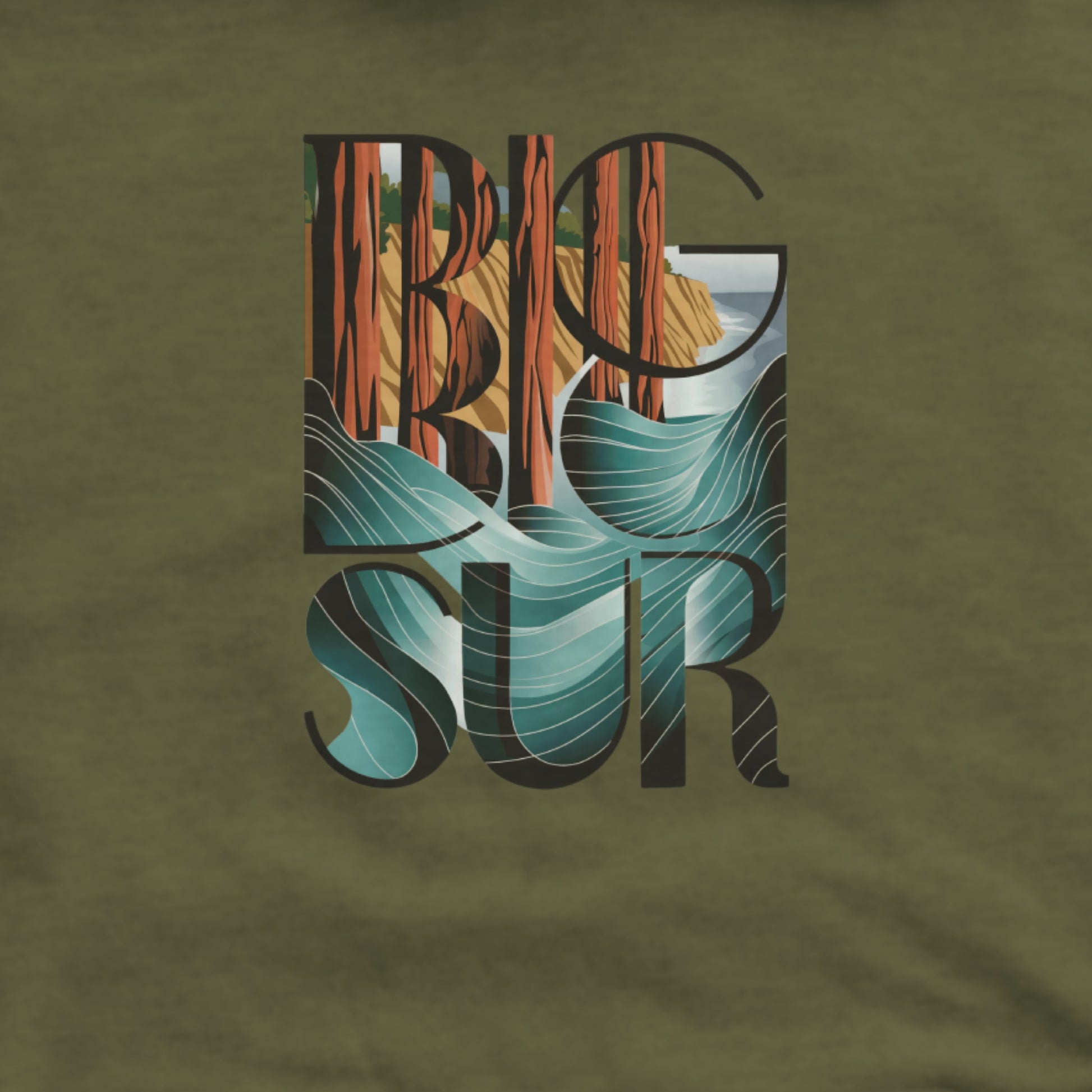 Big Sur State Park Hoodie Adventure and Outdoors Themed Hoodie