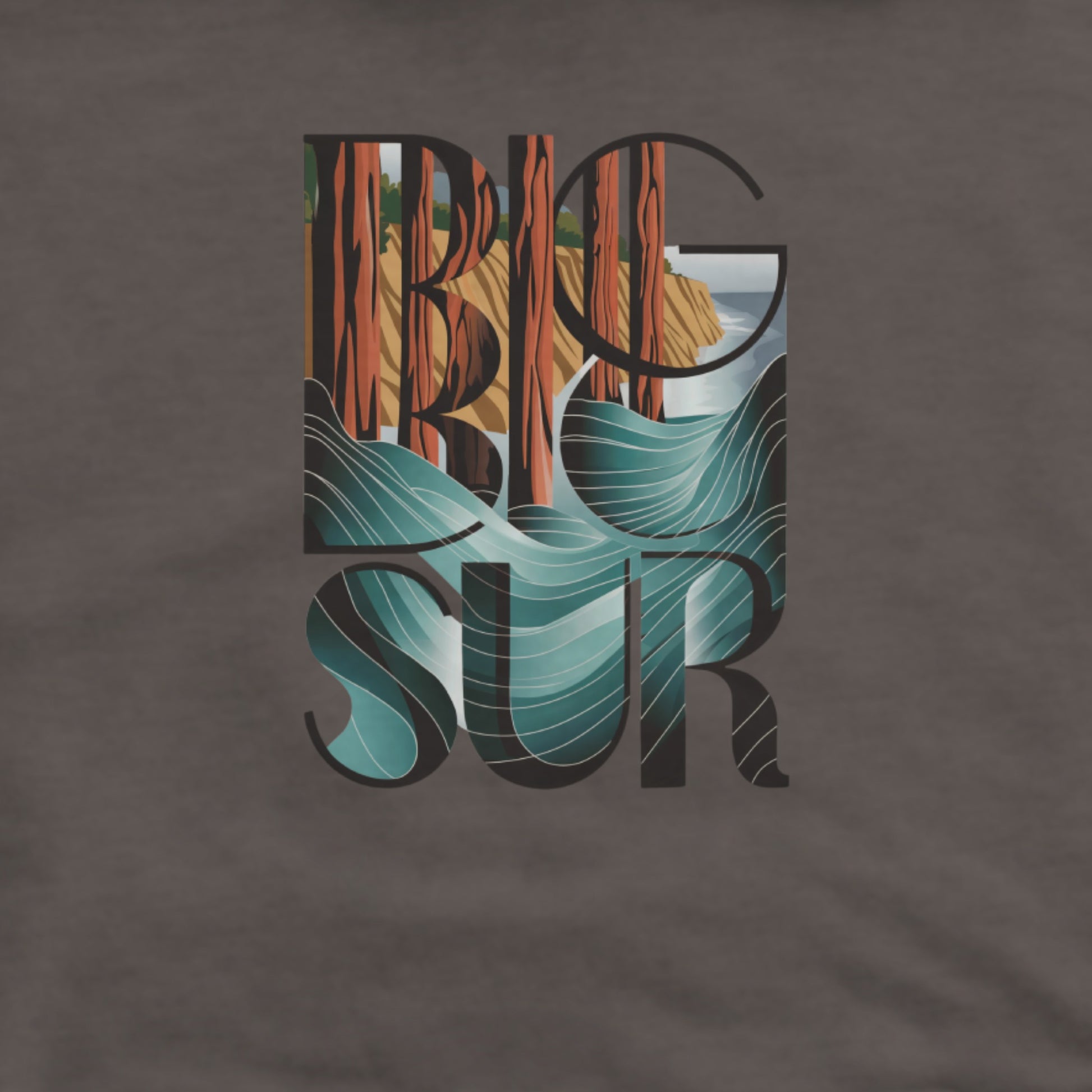Big Sur State Park Hoodie Adventure and Outdoors Themed Hoodie