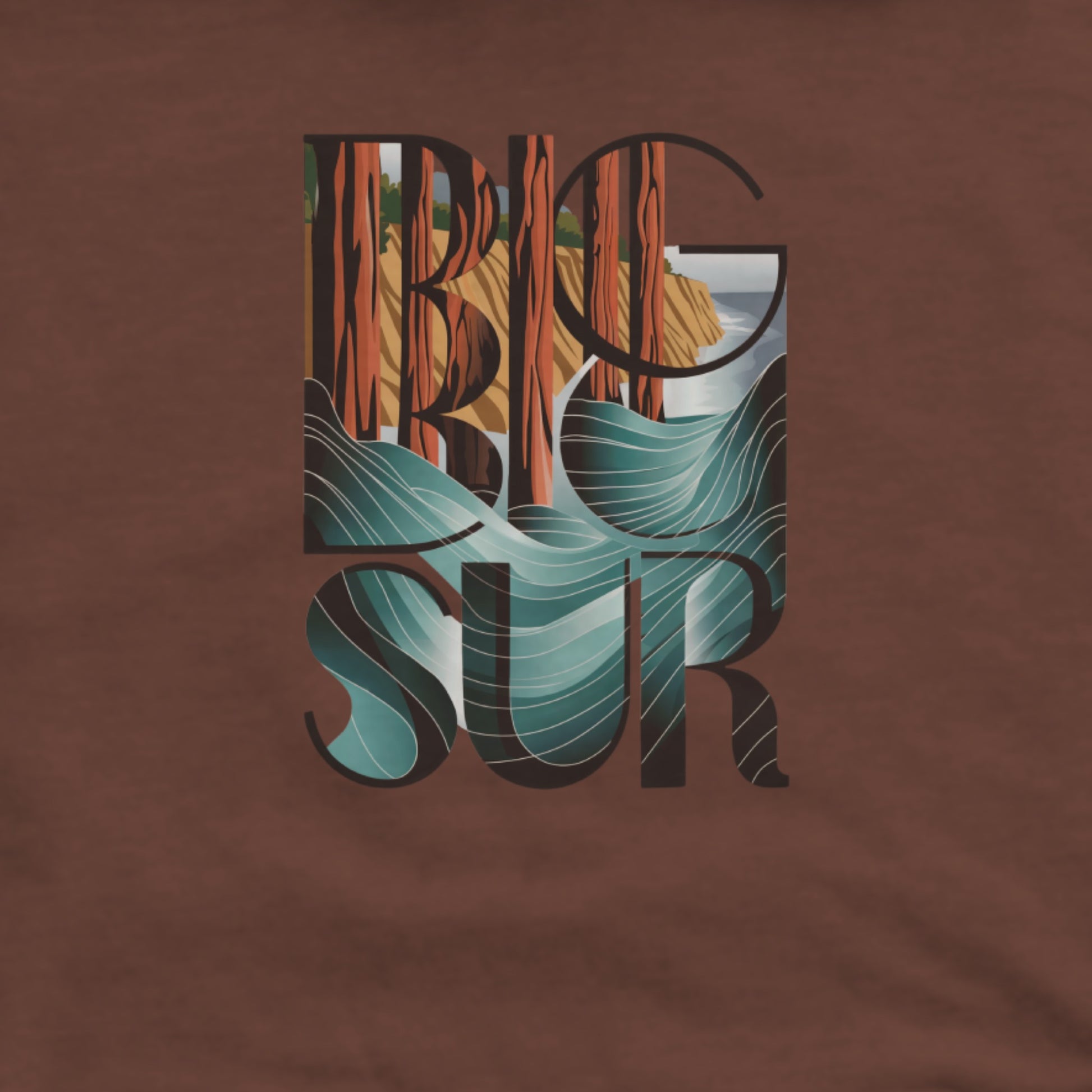Big Sur State Park Hoodie Adventure and Outdoors Themed Hoodie