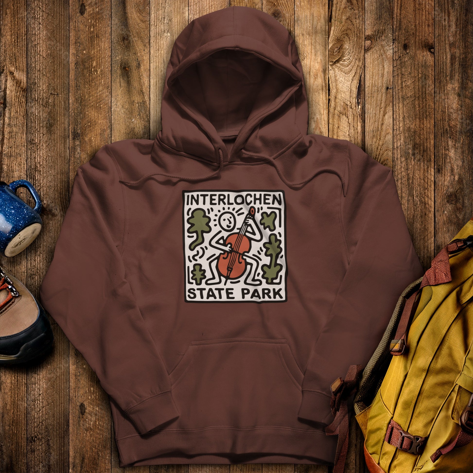 Interlochen State Park Hoodie Cocoa Adventure and Outdoors Themed Hoodie