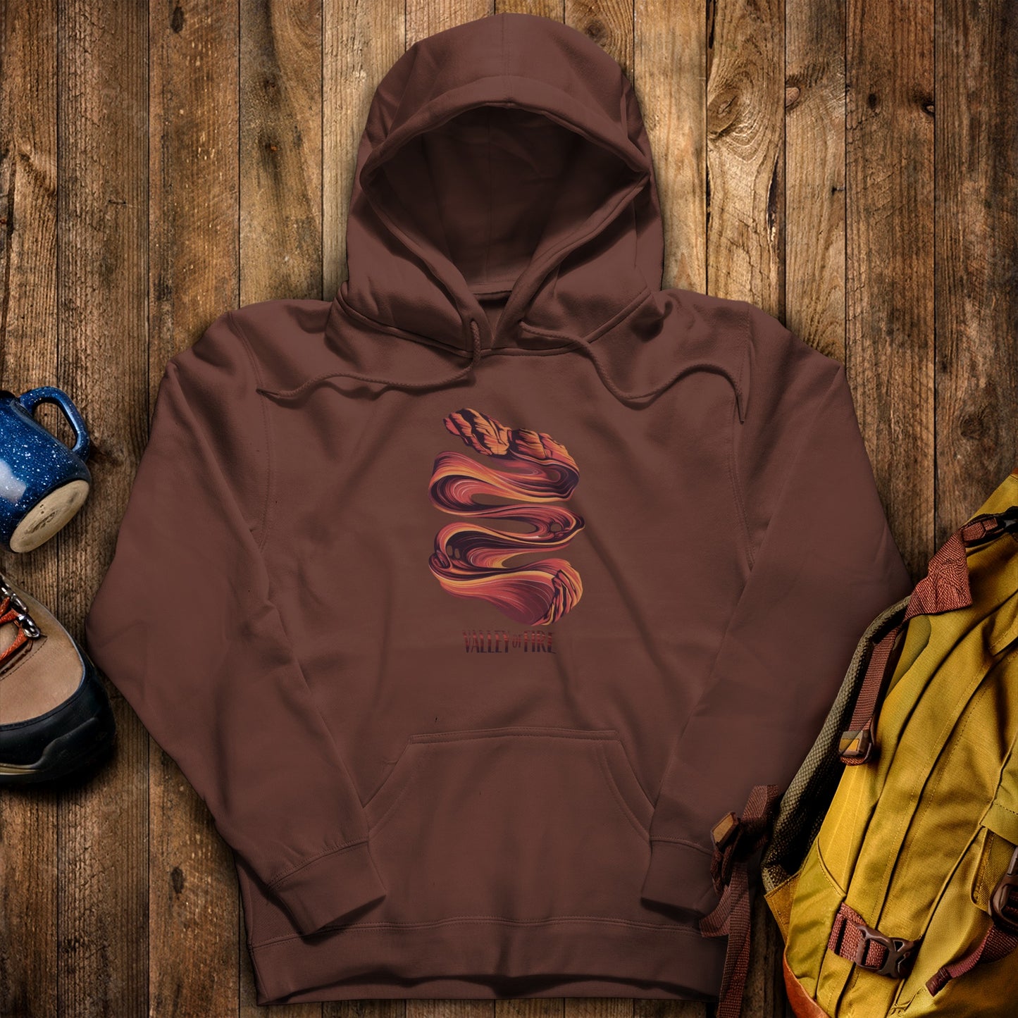 Valley of Fire State Park Hoodie Cocoa Adventure and Outdoors Themed Hoodie