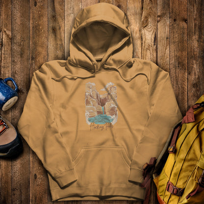Hocking Hills State Park Hoodie Mustard Adventure and Outdoors Themed Hoodie