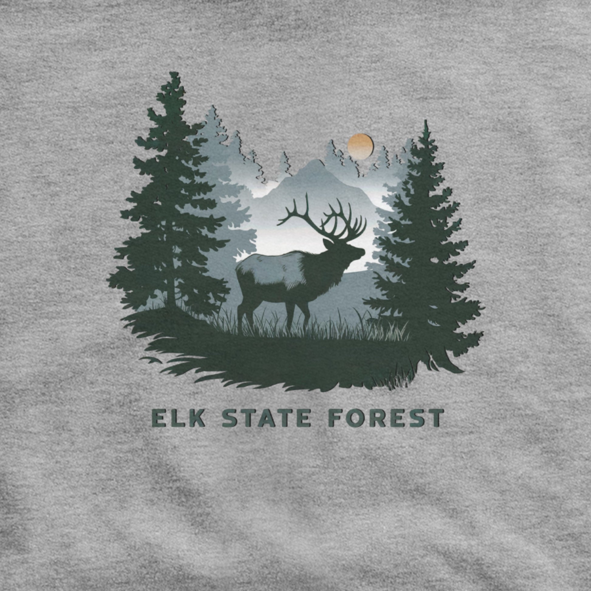 Elk State Forest Hoodie Adventure and Outdoors Themed Hoodie