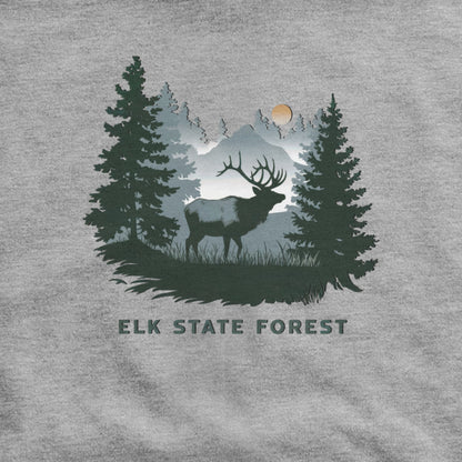 Elk State Forest Hoodie Adventure and Outdoors Themed Hoodie