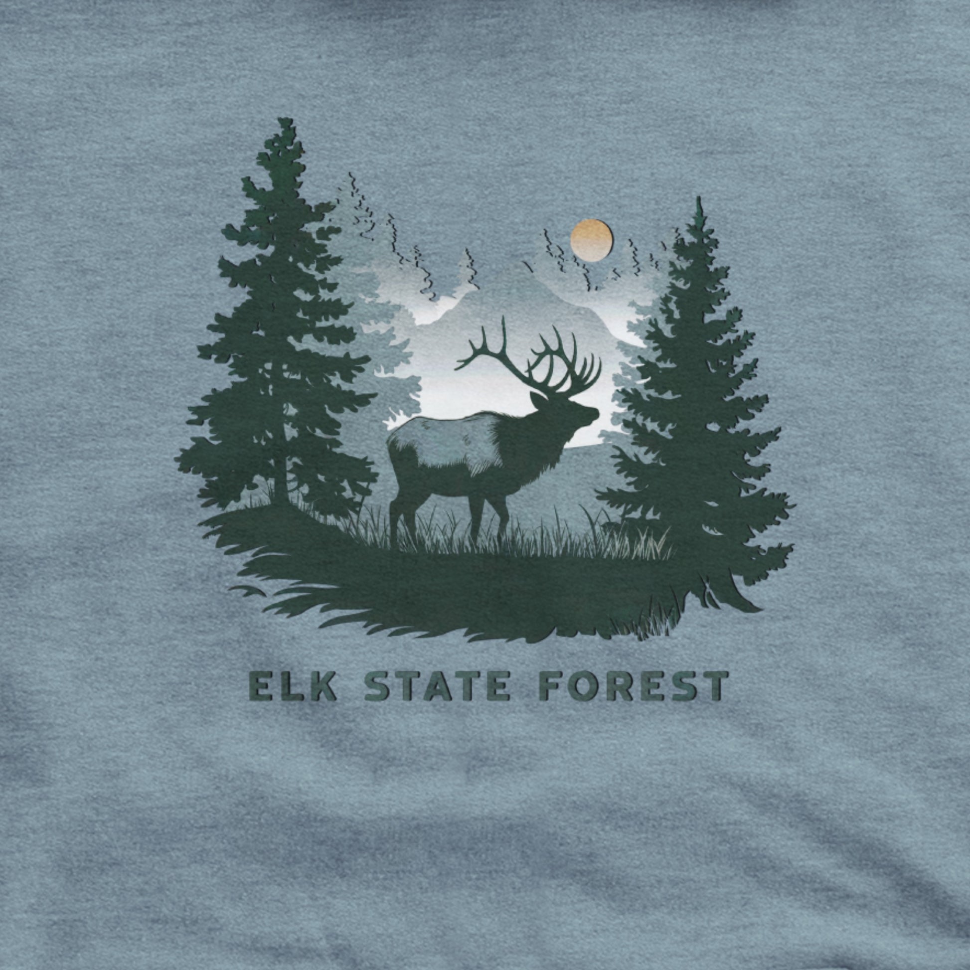Elk State Forest Hoodie Adventure and Outdoors Themed Hoodie