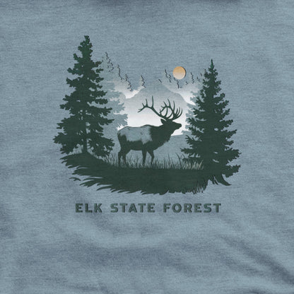 Elk State Forest Hoodie Adventure and Outdoors Themed Hoodie